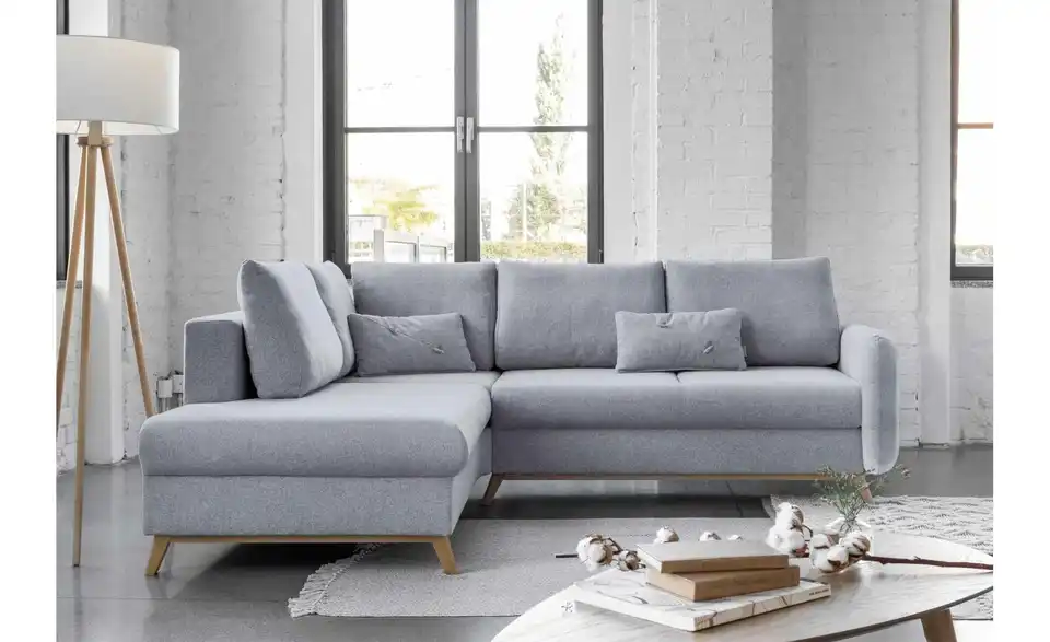 Miuform Ecksofa Scandic Lagom mit Schlaffuntkion, in Wohnsituation