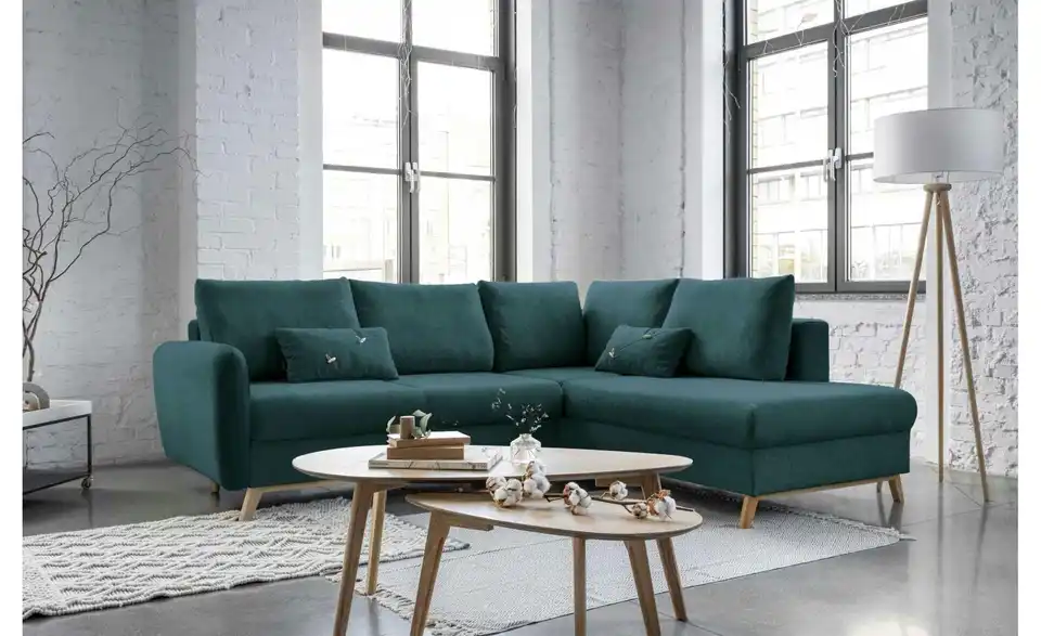 Miuform Ecksofa Scandic Lagom mit Schlaffuntkion, in Wohnsituation