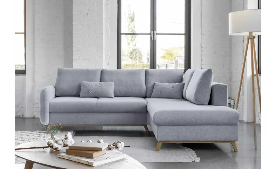 Miuform Ecksofa Scandic Lagom mit Schlaffuntkion, in Wohnsituation