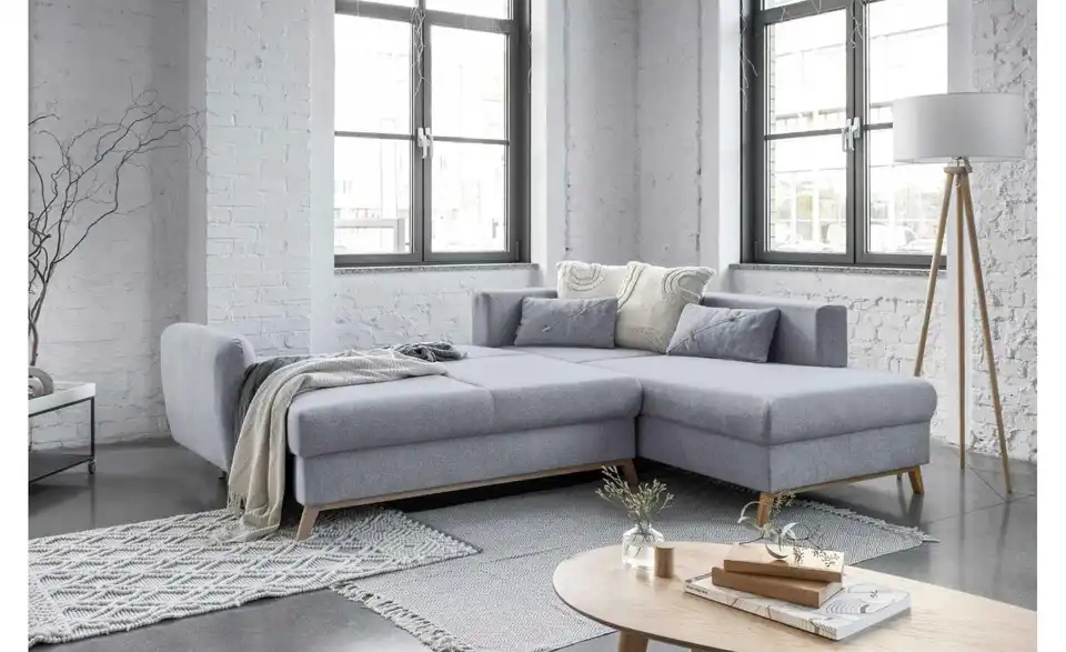 Miuform Ecksofa Scandic Lagom mit Schlaffuntkion, Funktionsansicht