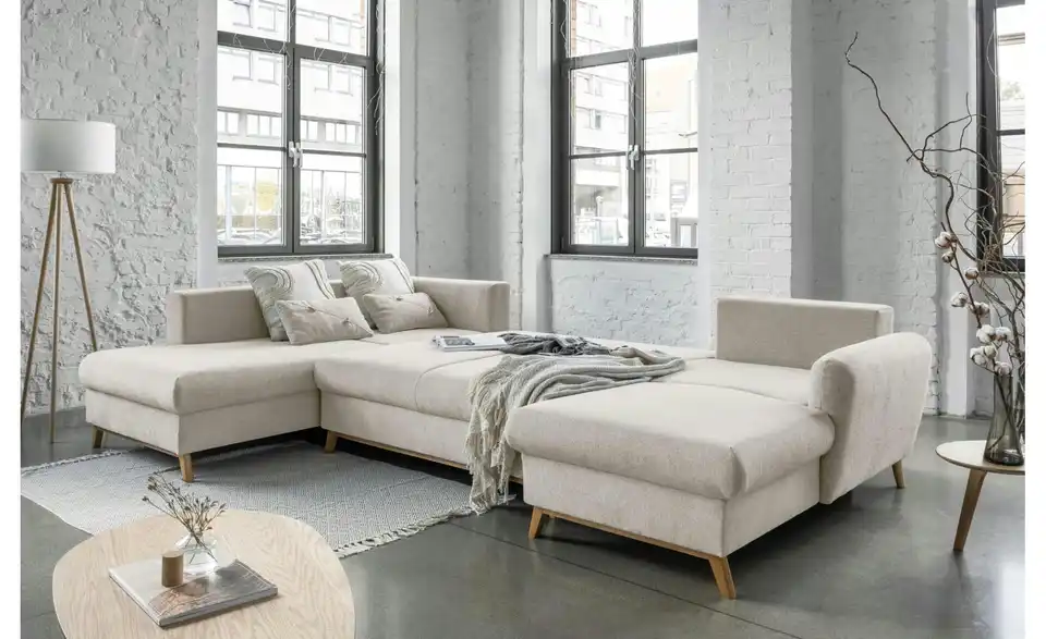 Miuform Wohnlandschaft Scandic Lagom mit Schlaffunktion, Funktionsansicht