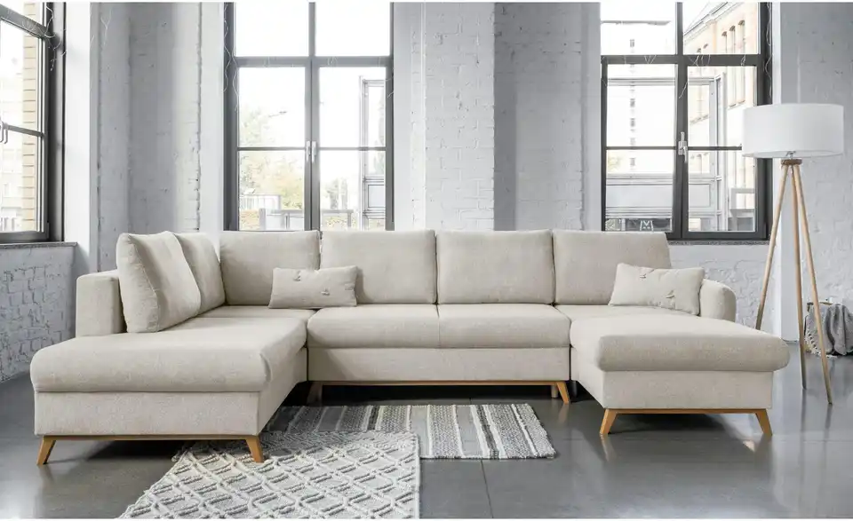 Miuform Wohnlandschaft Scandic Lagom mit Schlaffunktion, in Wohnsituation