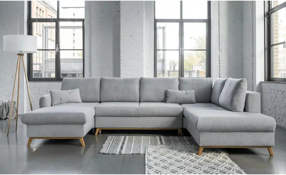 Miuform Wohnlandschaft Scandic Lagom mit Schlaffunktion, in Wohnsituation