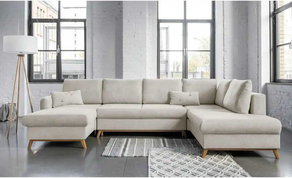 Miuform Wohnlandschaft Scandic Lagom mit Schlaffunktion, in Wohnsituation