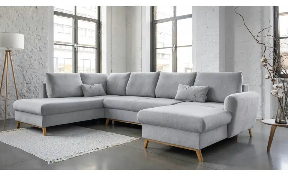 Miuform Wohnlandschaft Scandic Lagom mit Schlaffunktion, in Wohnsituation