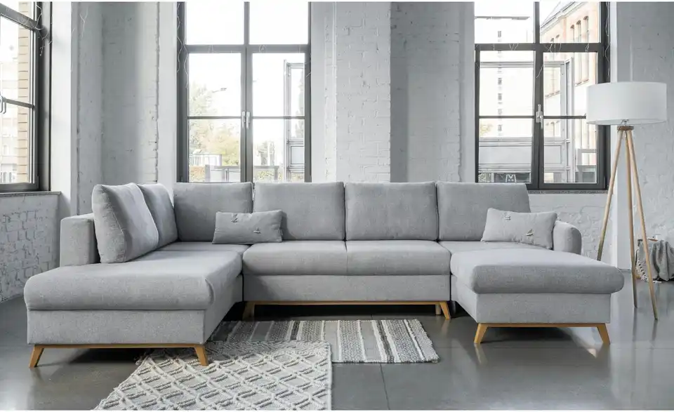 Miuform Wohnlandschaft Scandic Lagom mit Schlaffunktion, in Wohnsituation