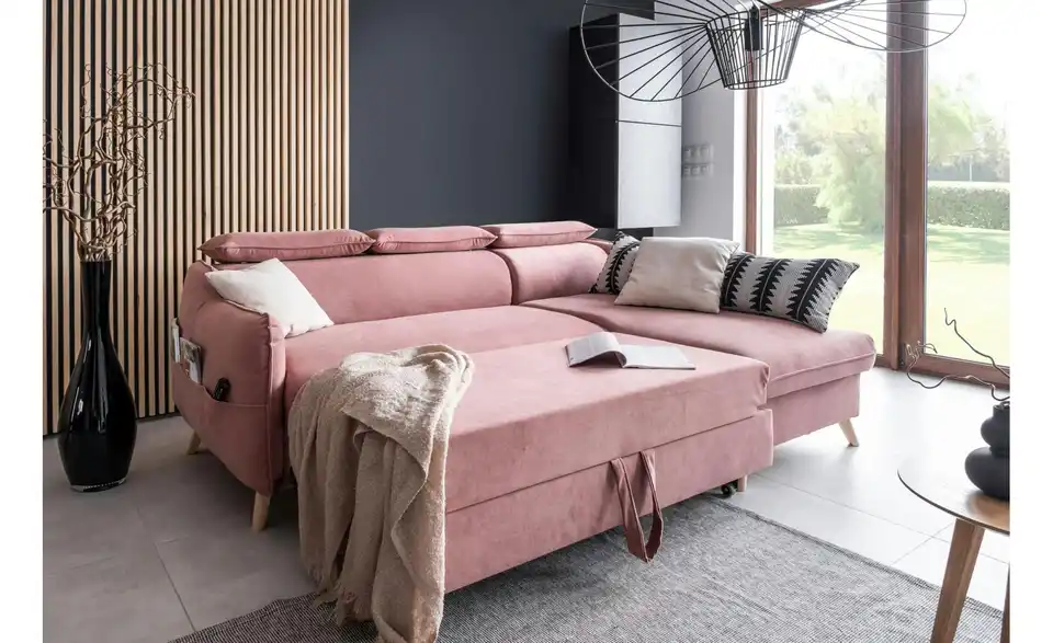 Miuform Ecksofa Sweet Harmony mit Schlaffunktion, in Wohnsituation