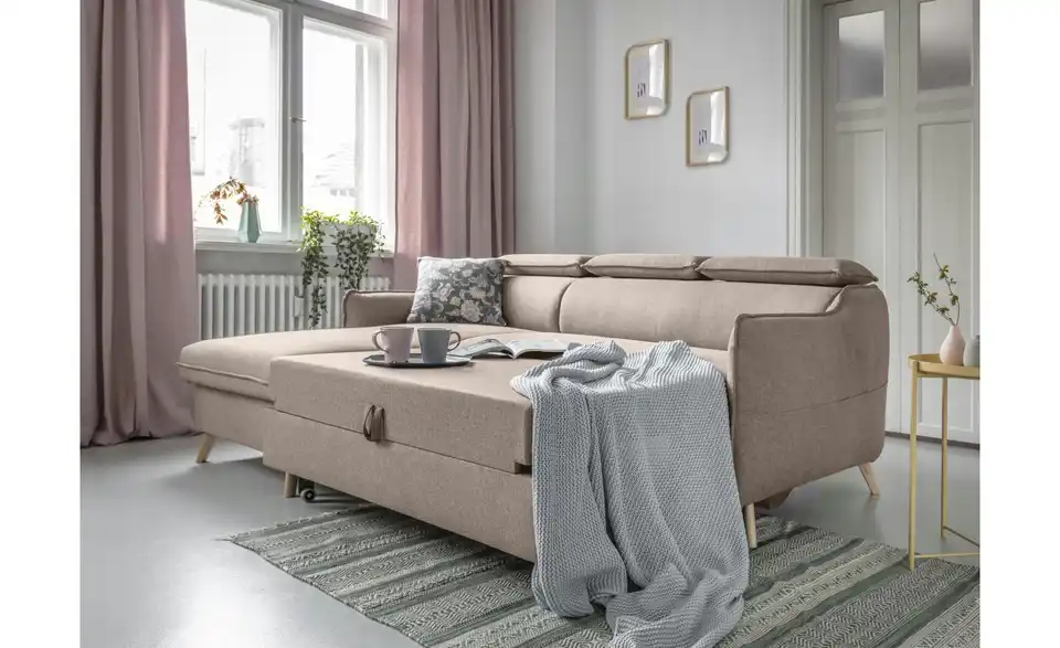 Miuform Ecksofa Sweet Harmony mit Schlaffunktion, in Wohnsituation