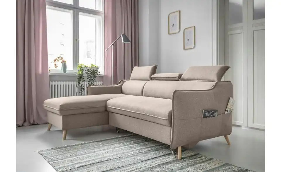 Miuform Ecksofa Sweet Harmony mit Schlaffunktion, in Wohnsituation