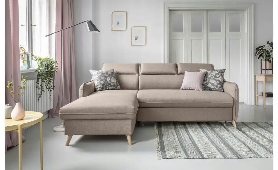 Miuform Ecksofa Sweet Harmony mit Schlaffunktion, in Wohnsituation