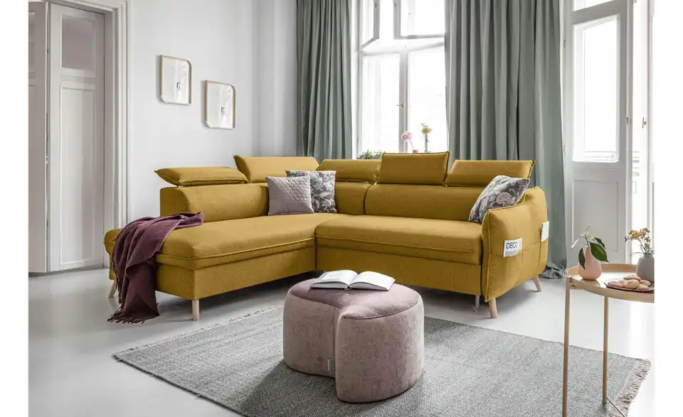 Miuform Ecksofa Sweet Harmony mit Schlaffunktion, in Wohnsituation