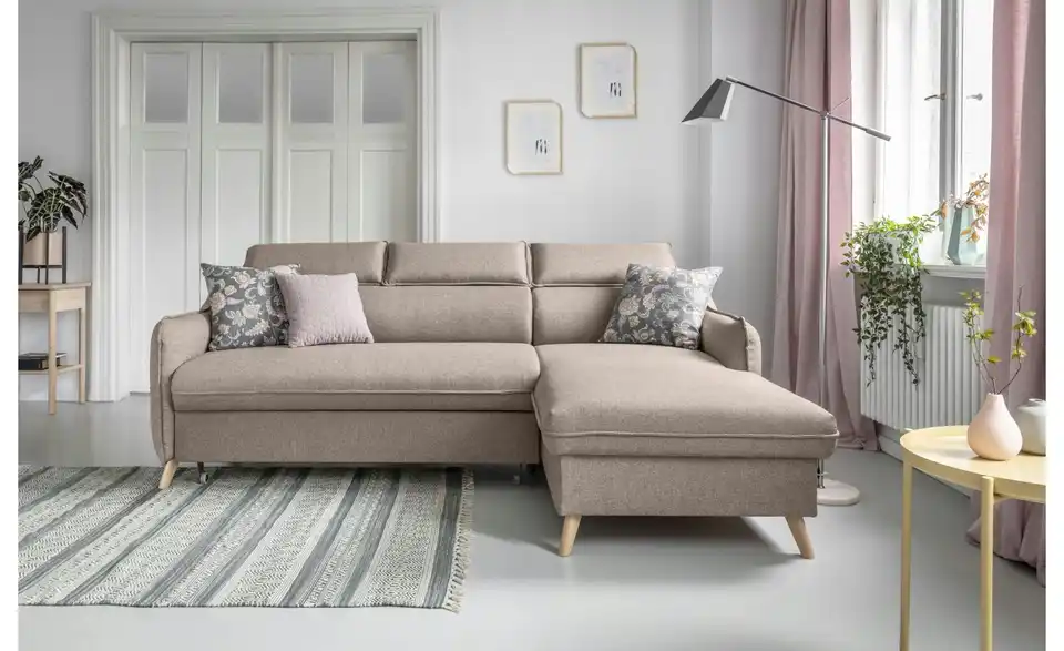 Miuform Ecksofa Sweet Harmony mit Schlaffunktion, in Wohnsituation