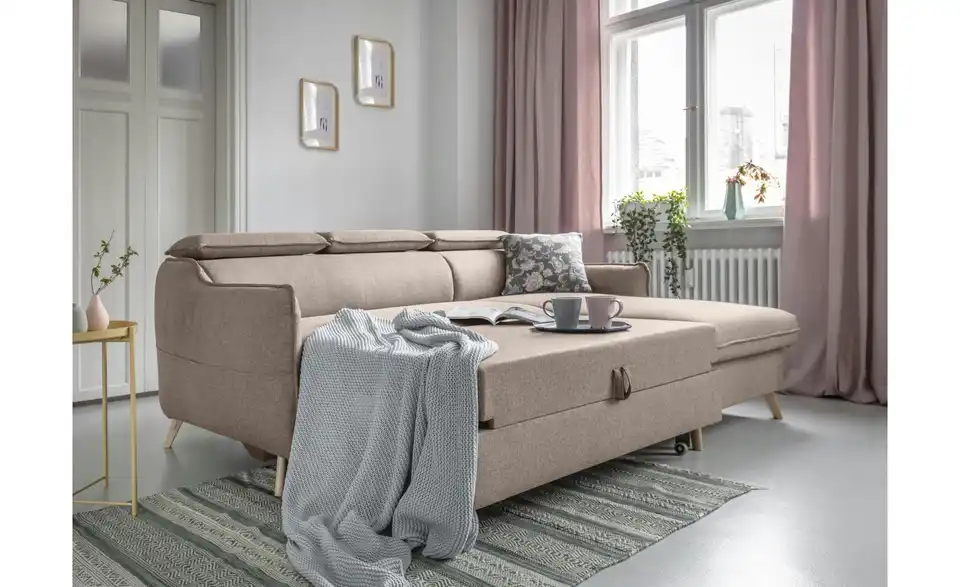 Miuform Ecksofa Sweet Harmony mit Schlaffunktion, in Wohnsituation