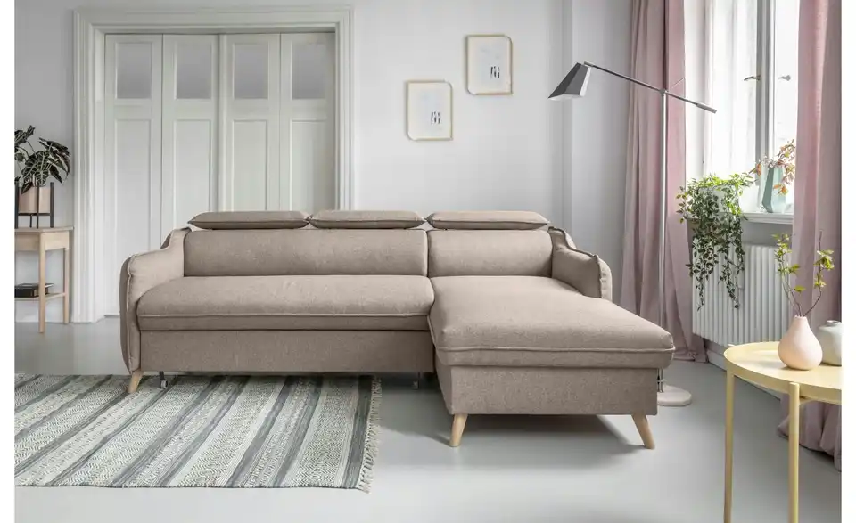 Miuform Ecksofa Sweet Harmony mit Schlaffunktion, in Wohnsituation