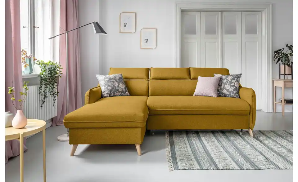 Miuform Ecksofa Sweet Harmony mit Schlaffunktion, in Wohnsituation