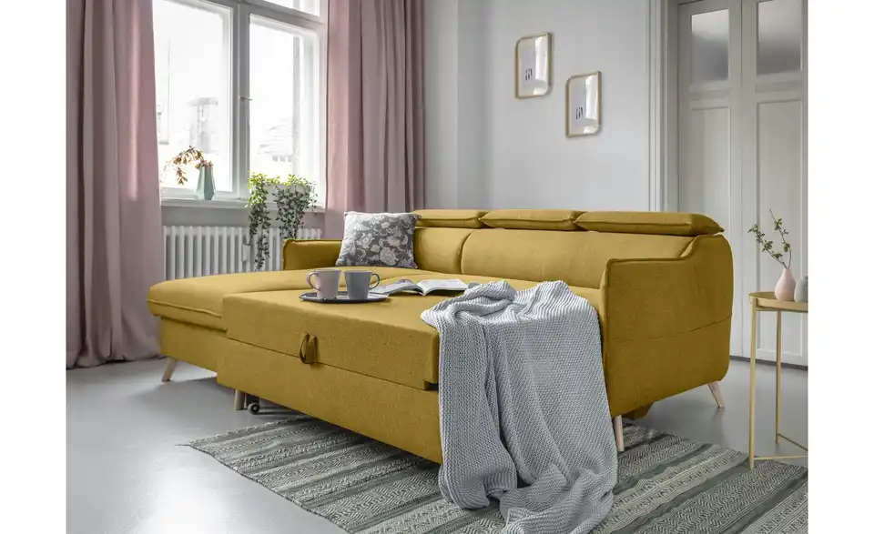 Miuform Ecksofa Sweet Harmony mit Schlaffunktion, in Wohnsituation