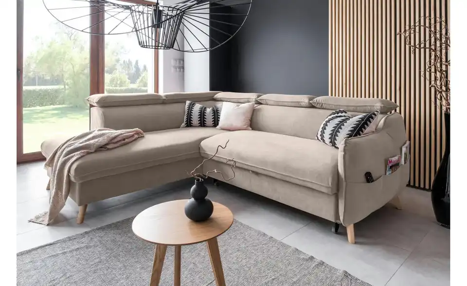 Miuform Ecksofa Sweet Harmony mit Schlaffunktion, in Wohnsituation