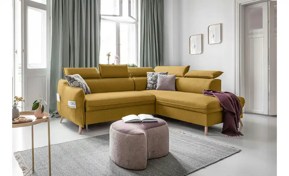 Miuform Ecksofa Sweet Harmony mit Schlaffunktion, in Wohnsituation
