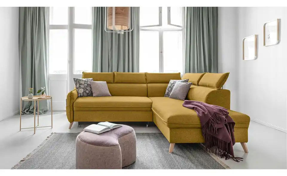 Miuform Ecksofa Sweet Harmony mit Schlaffunktion, in Wohnsituation