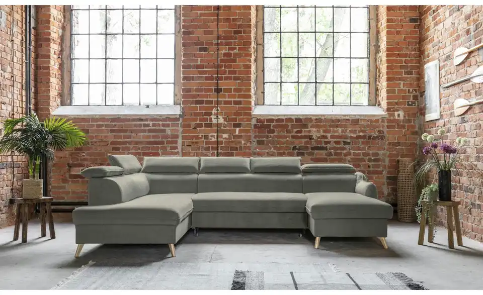 Miuform Wohnlandschaft Sweet Harmony mit Schlaffunktion, in Wohnsituation