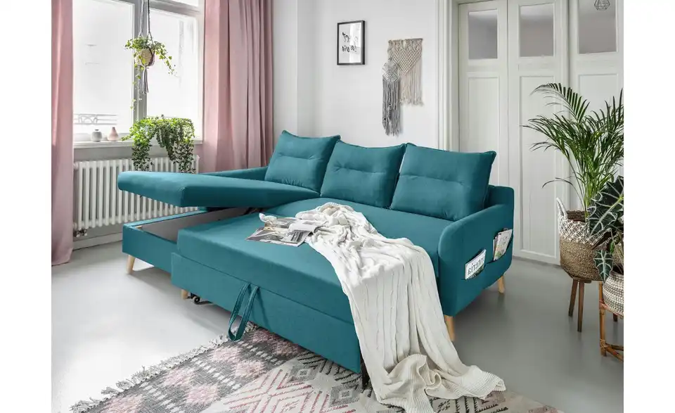 Miuform Ecksofa Stylish Stan mit Schlaffunktion, Funktionsansicht