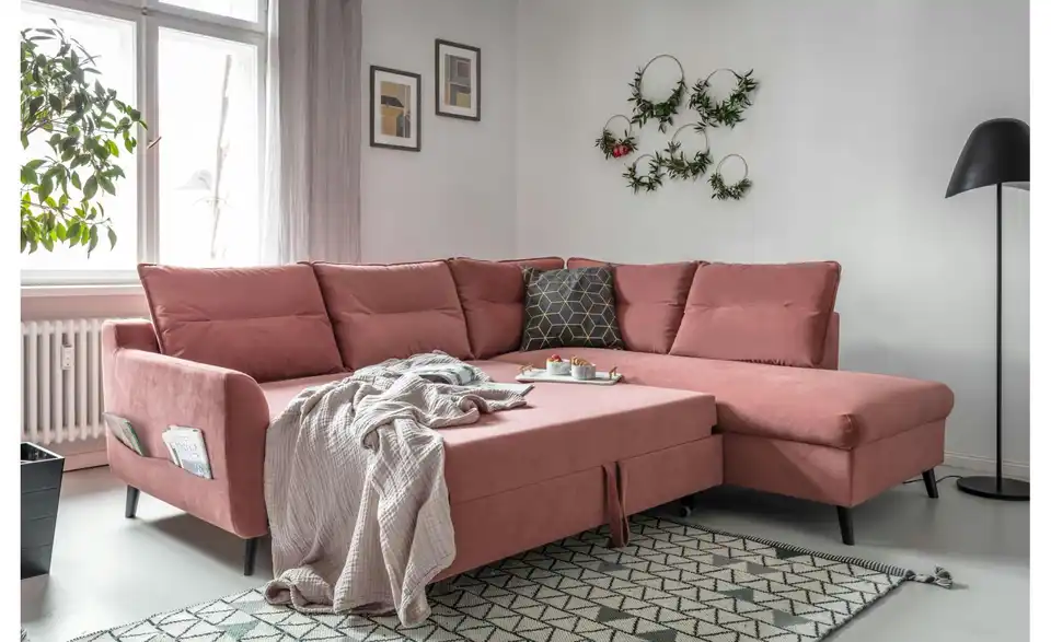 Miuform Ecksofa Stylish Stan mit Schlaffunktion, Funktionsansicht