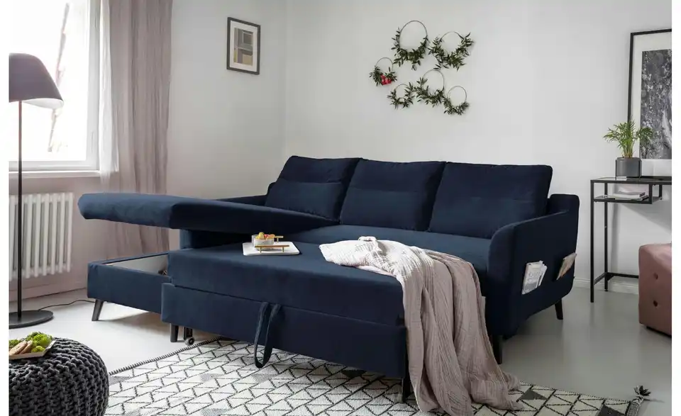 Miuform Ecksofa Stylish Stan mit Schlaffunktion, Funktionsansicht