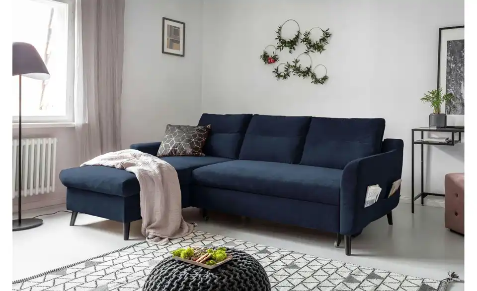 Miuform Ecksofa Stylish Stan mit Schlaffunktion, in Wohnsituation