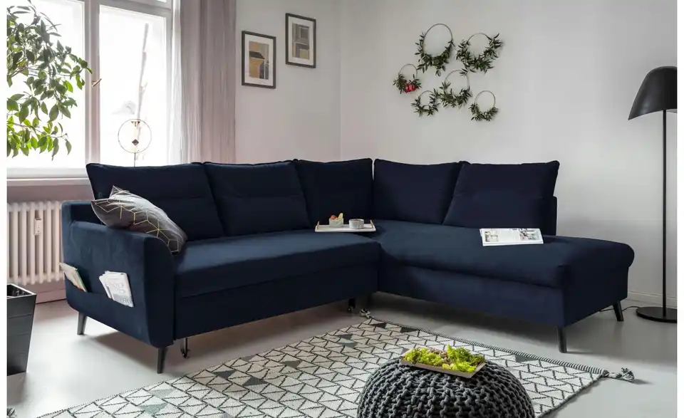 Miuform Ecksofa Stylish Stan mit Schlaffunktion, in Wohnsituation