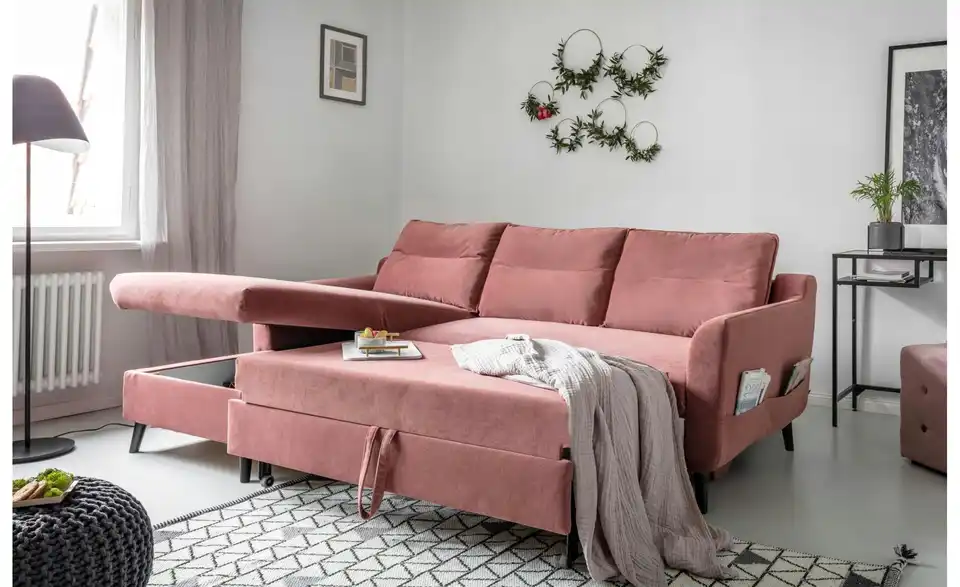 Miuform Ecksofa Stylish Stan mit Schlaffunktion, Funktionsansicht