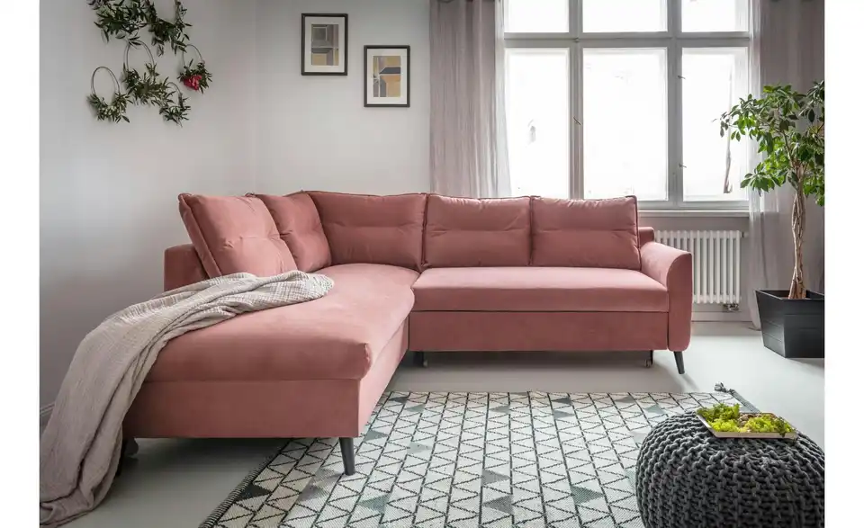 Miuform Ecksofa Stylish Stan mit Schlaffunktion, in Wohnsituation