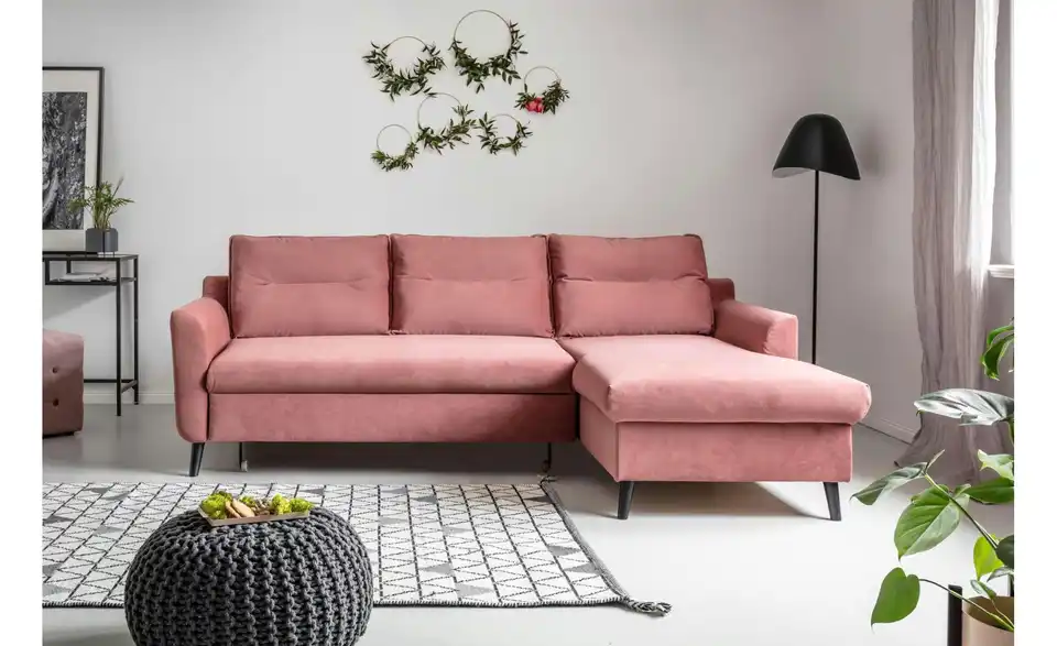 Miuform Ecksofa Stylish Stan mit Schlaffunktion, in Wohnsituation