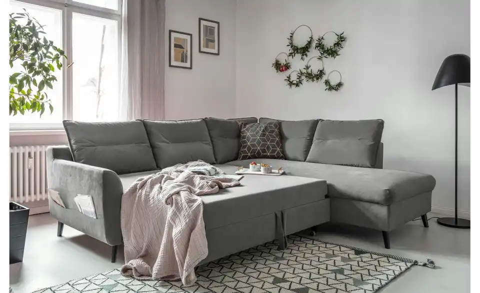 Miuform Ecksofa Stylish Stan mit Schlaffunktion, Funktionsansicht