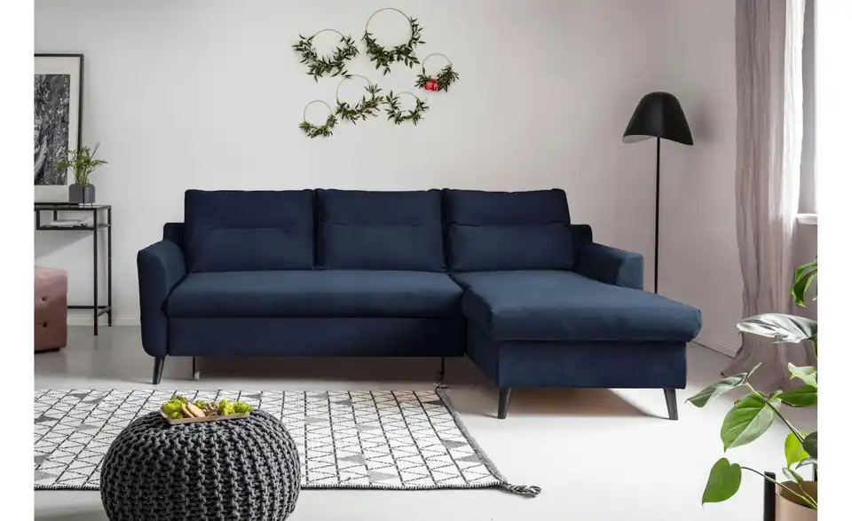 Miuform Ecksofa Stylish Stan mit Schlaffunktion, in Wohnsituation