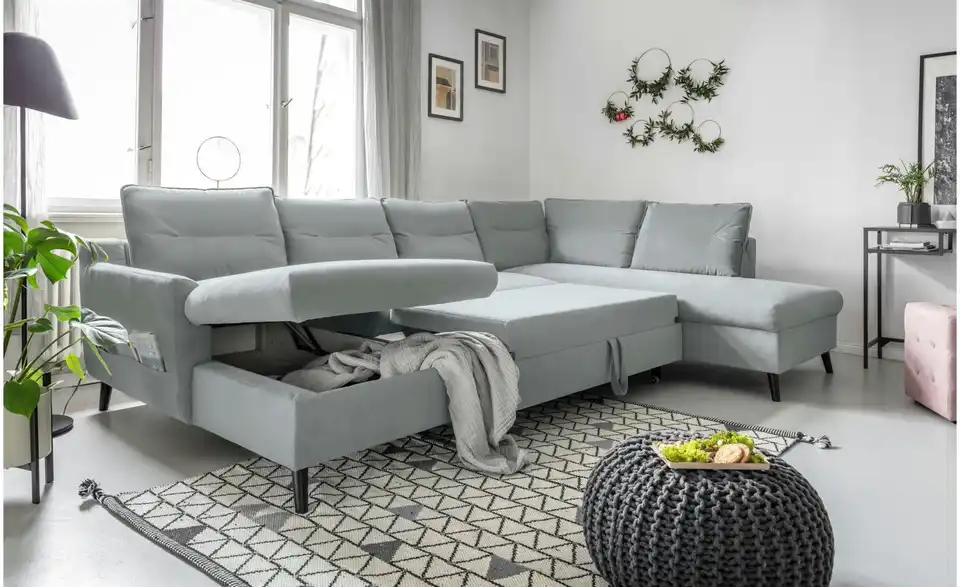 Miuform Wohnlandschaft Stylish Stan mit Schlaffunktion, Funktionsansicht
