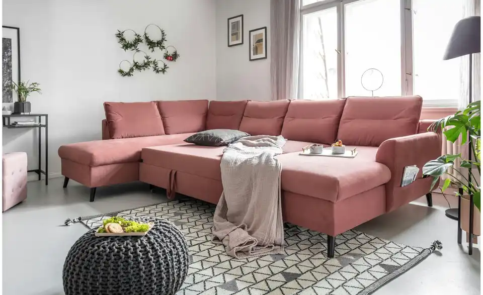 Miuform Wohnlandschaft Stylish Stan mit Schlaffunktion, in Wohnsituation