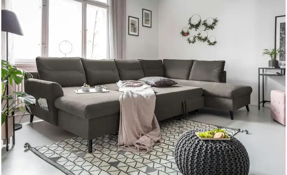 Miuform Wohnlandschaft Stylish Stan mit Schlaffunktion, in Wohnsituation