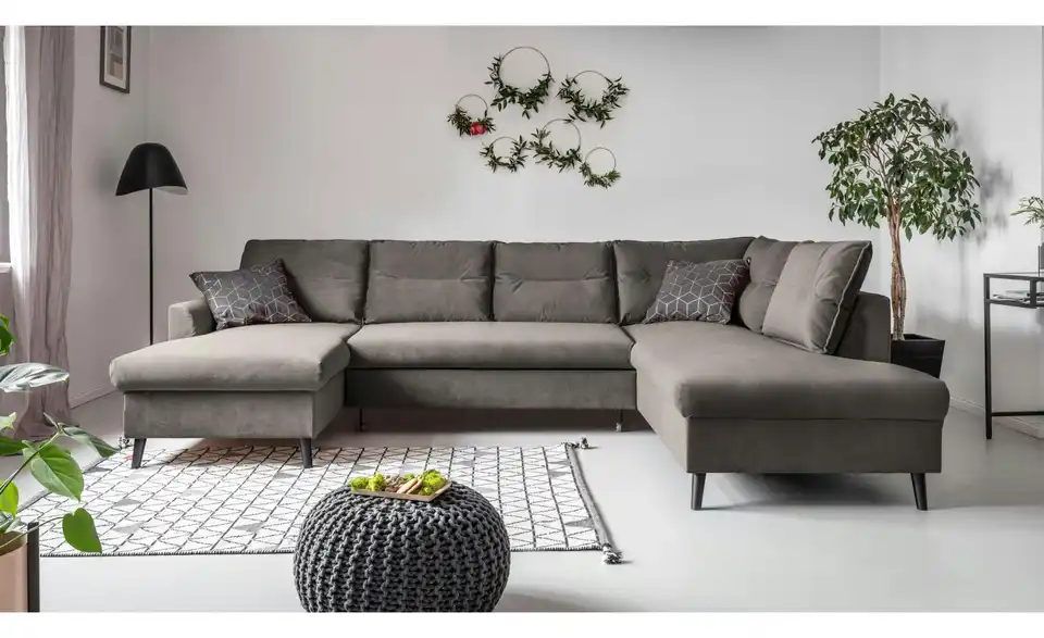 Miuform Wohnlandschaft Stylish Stan mit Schlaffunktion, in Wohnsituation