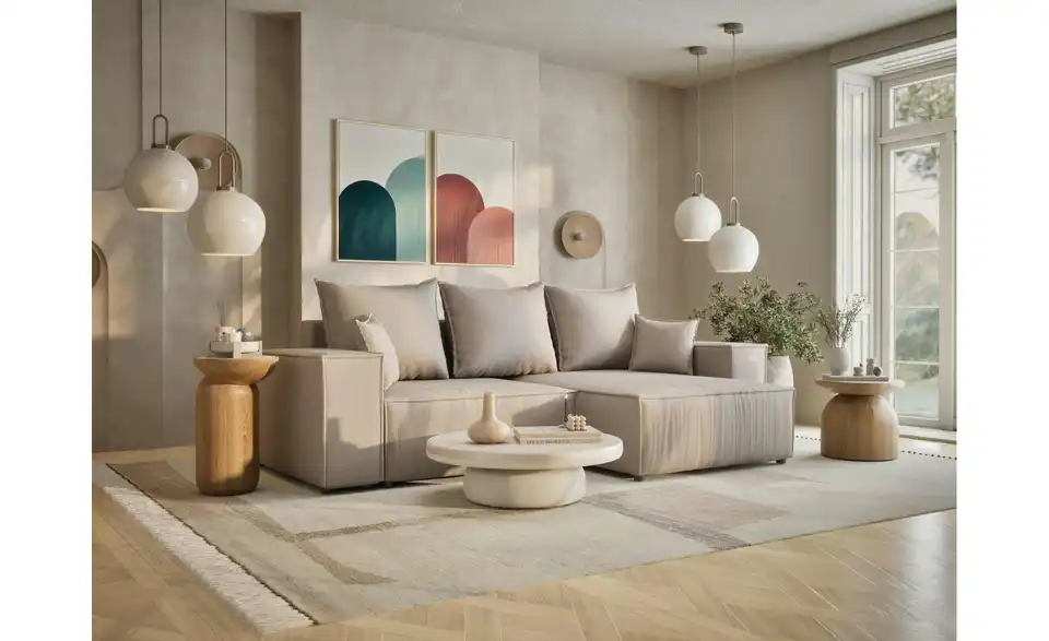 Ecksofa Moyo, in Wohnsituation