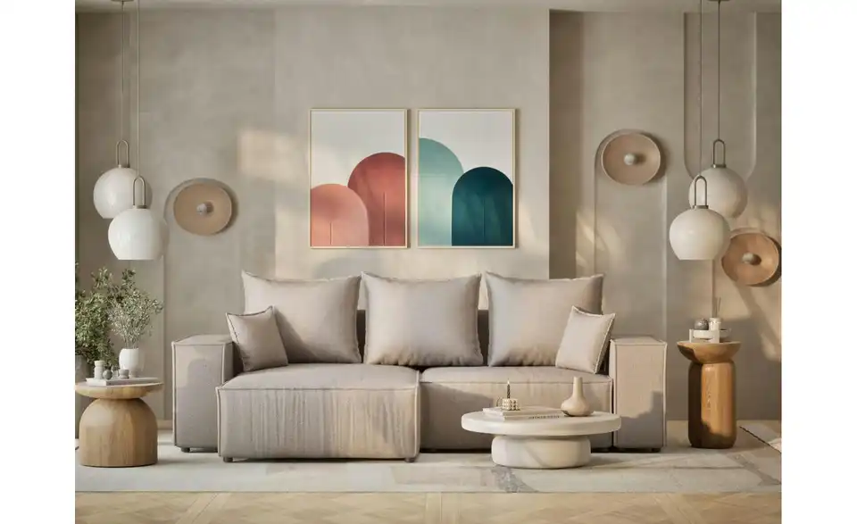 Ecksofa Moyo, in Wohnsituation