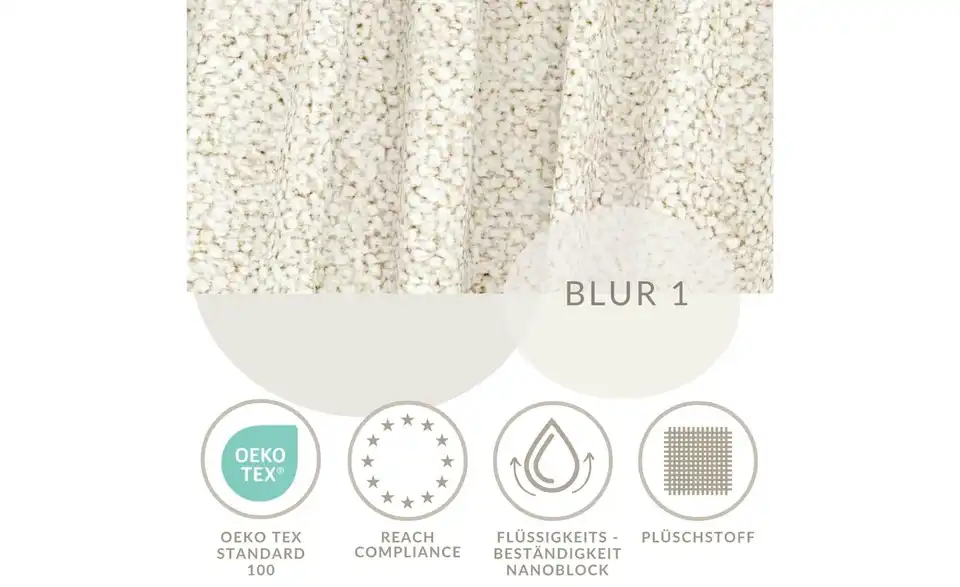 Einzelsofa, Bild mit Text