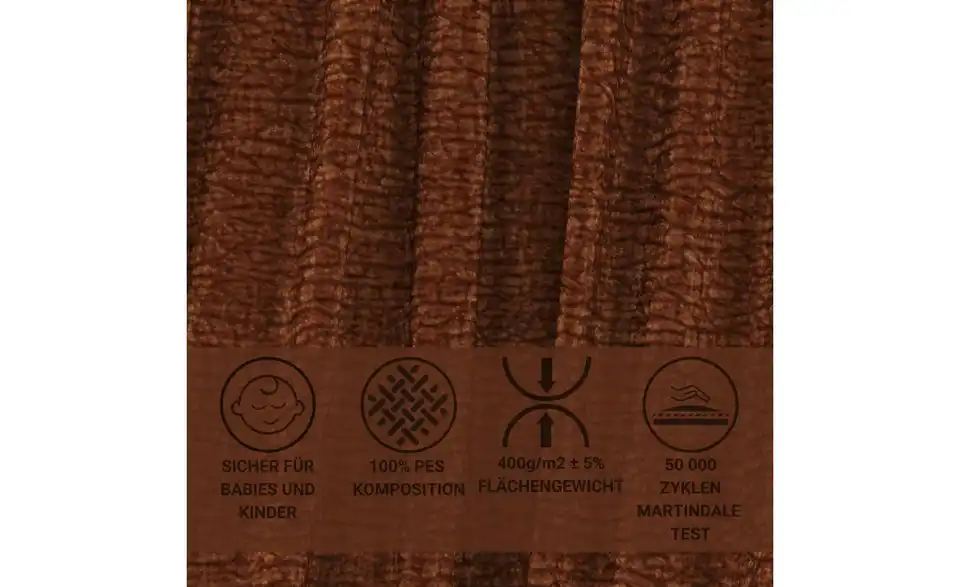 Einzelsofa, Bild mit Text