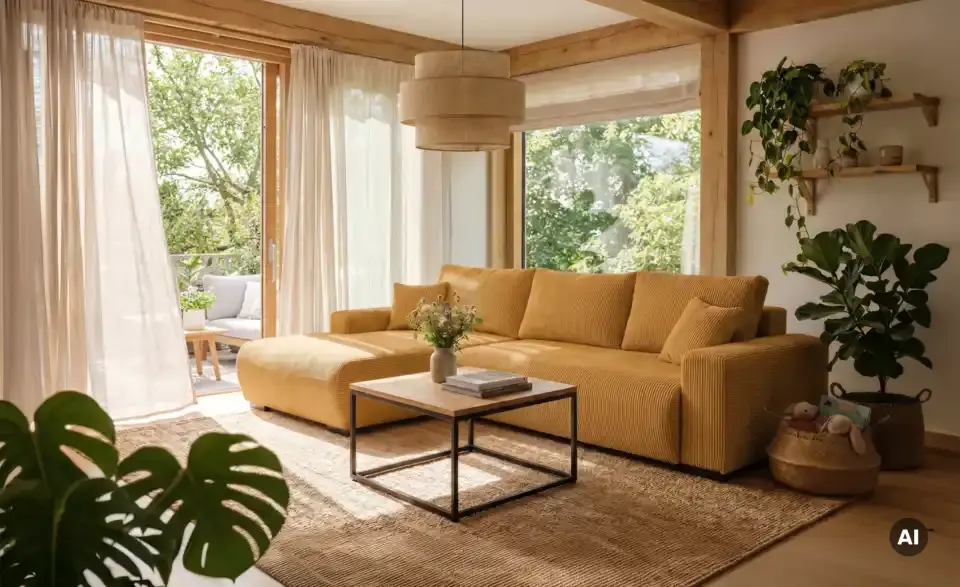 smart Ecksofa Nelly mit Schlaffunktion, in Wohnsituation
