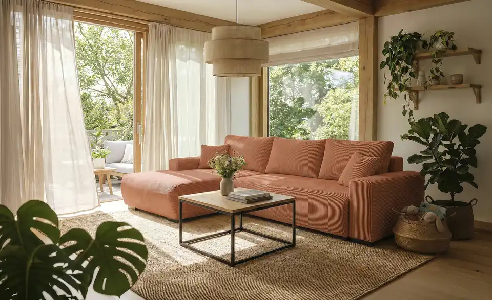 smart Ecksofa Nelly, in Wohnsituation