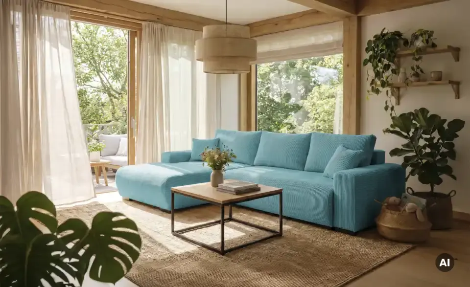 smart Ecksofa Nelly mit Schlaffunktion, in Wohnsituation