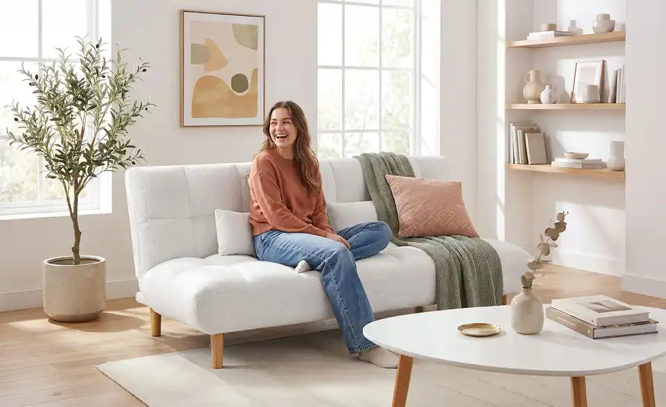 Schlafsofa, in Wohnsituation