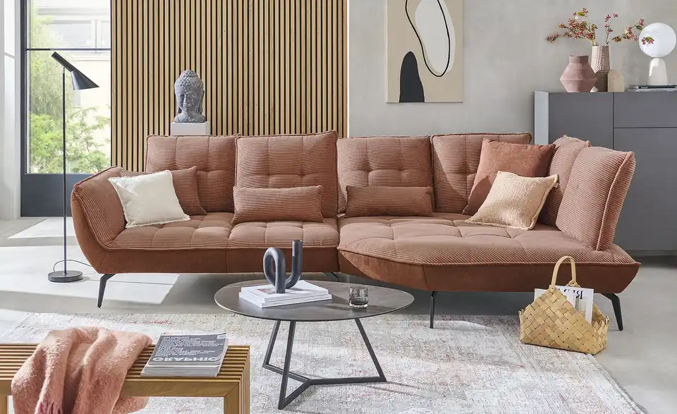 vito Ecksofa Ticona mit Sitztiefenverstellung, in Wohnsituation