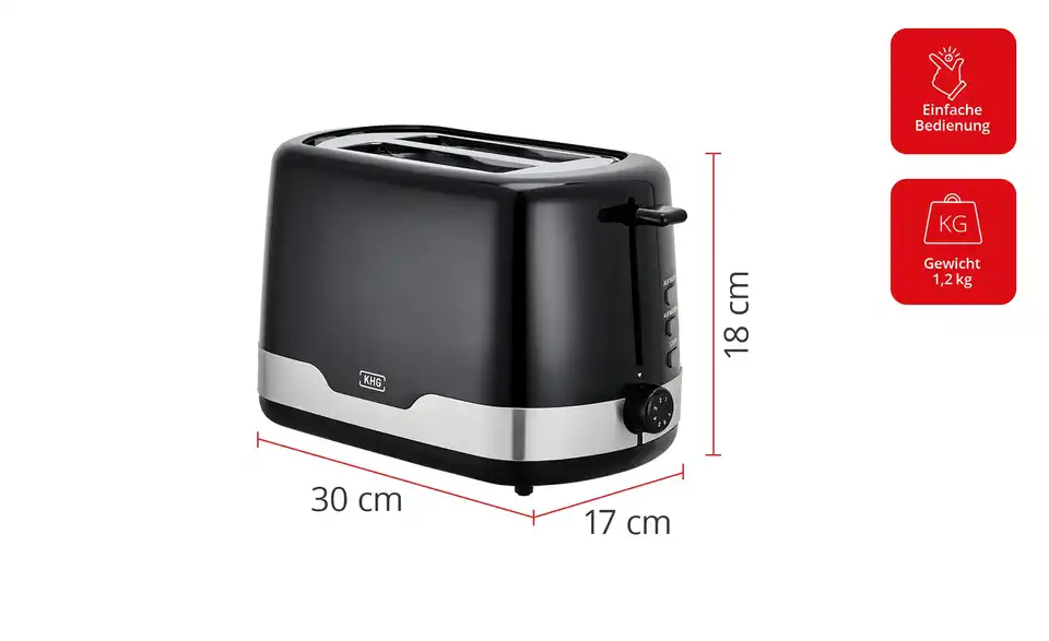 KHG Toaster TO-857 SE2, in Wohnsituation