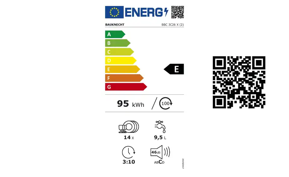 Bauknecht Einbau-Geschirrspüler BBC 3C26 X, Einkauf-Vorgabe
