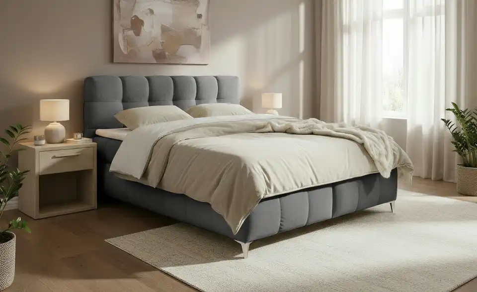Boxbett mit Bettkasten, in Wohnsituation